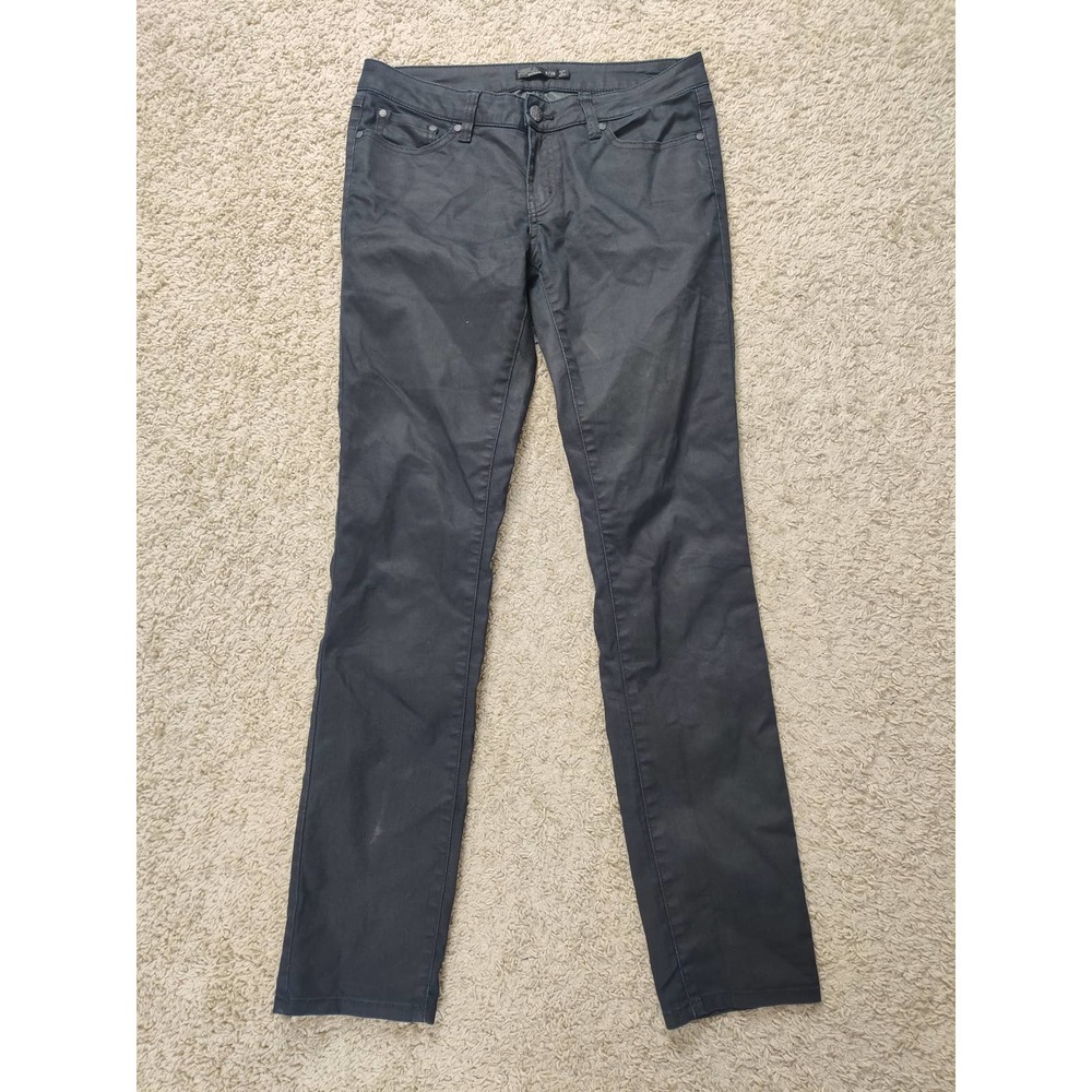 (V) ORIGINAL Prana Women Jeans pants hiking sport casual navy sz 6/28